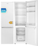 frigorífico EVR-224DEW, 170 cm, 224L, 39 dB, blanco, VOK, 170 cm Alto x 54.5 cm Ancho, Bajo Nivel Sonoro 39 dB