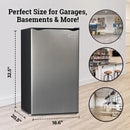 2026 Refrigerador Compacto Igloo de 3.2 Cu. Ft. con Congelador y Puerta Única