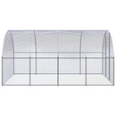 2026 Recinto para gallinas de acero galvanizado – Jaula exterior 3 x 4 x 2 m, recorrido libre, gallinero