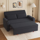 sofá, regulable, tela, negro, para el dormitorio, JUMMICO, Loveseat de 2 Plazas con Descansaespaldas Ajustable