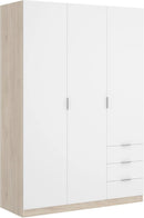 armario, 121 × 184 × 52 cm, con cajones, blanco, DEKIT GRUPO RIMOBEL, 121x184x52 cm