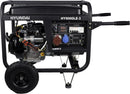 Hyundai HY-HY9000LEK-3 - Generador trifásico de gasolina de 8,1 kVA con motor de 420 cc - Depósito de 25 L y autonomía hasta 20 h - Serie Pro con ruedas y 72 dBA