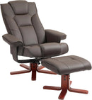 HOMCOM sillón, 83 × 78 × 105 cm, 150 kg, marrón, para el salón
