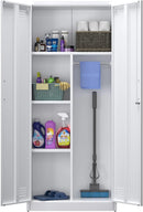 armario, 70 × 30 × 165 cm, acero, SUPEER, con ventilación y cierre magnético, 70 x 30 x 165 cm