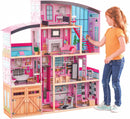 piscina, 30 cm, madera, KidKraft, Casita de Juguete con Gato, Ascensor y Piscina para muñecas de 30 cm, Juguetes niños y niñas Desde 3 años (65949)
