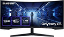Samsung G55T Monitores, negro, Samsung Odyssey G55T Curved Gaming Monitor 34', 3440x1440, 165Hz, 1ms(G/G), 1000R, LC34G55TWWPXEN