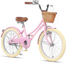 Bicicletas, 155 cm, Glerc, Glerc Bicicleta de niña con Cesta para niños de 3 a 10 años