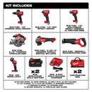 2026 Milwaukee 3697-27 Set Completo M18 Fuel con 7 Herramientas