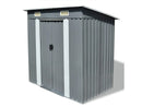 Abrigo de Metal MAISON EXCLUSIVE Cinzento (80x159 cm)