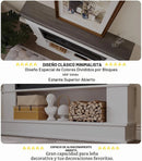 98CM Realistic Flame Effect Electric Fireplace Set and Remote Control with 12 Adjustable Flame Colors, 900W/1800W