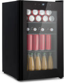 KLARSTEIN frigorífico, 70L, 22 °C, con iluminación LED, con estantes, vidrio, mininevera para habitaciones, nevera pequeña 70L, 0-22 °C
