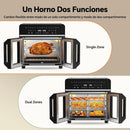 23L Freidora de Aire Familiar, Mini Horno Zona Cocción Única/Doble,Sep Temp