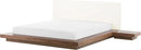 Beliani cama, 160 × 200 cm, madera, plata
