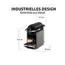 2026 Cafetera de cápsulas Krups Nespresso Pixie Redesign | Espresso y lungo | Estilo industrial | Bajo consumo energético | Apagado automático | Bandeja ajustable | Cápsulas reciclables | Modelo XN306T
