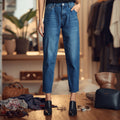 Women's Classic Tapered High Rise Denim Jeans