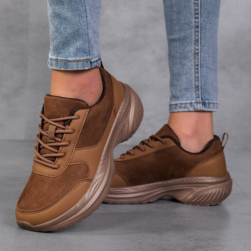 Winter Thermal Casual Shoes – Warm Lightweight Lace-Up Comfort Sneakers