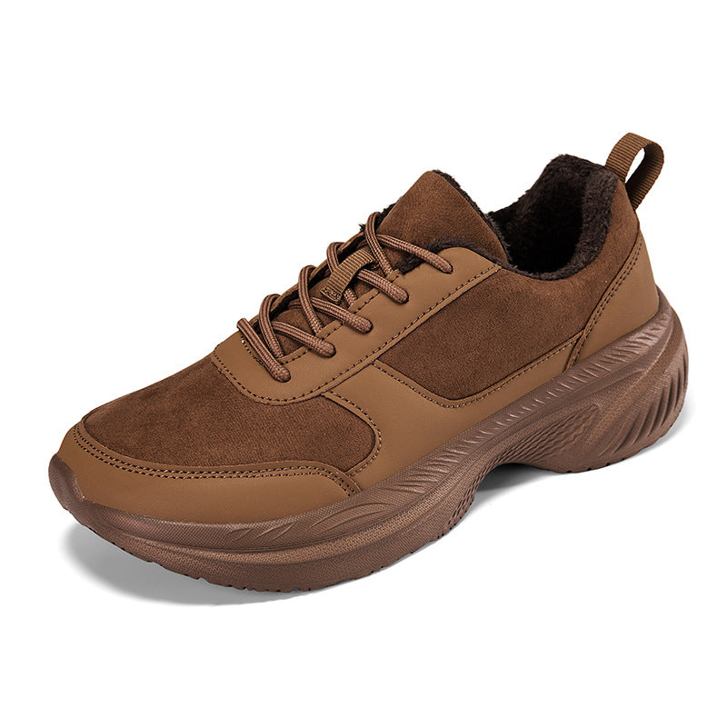 Brown sneaker on a white background