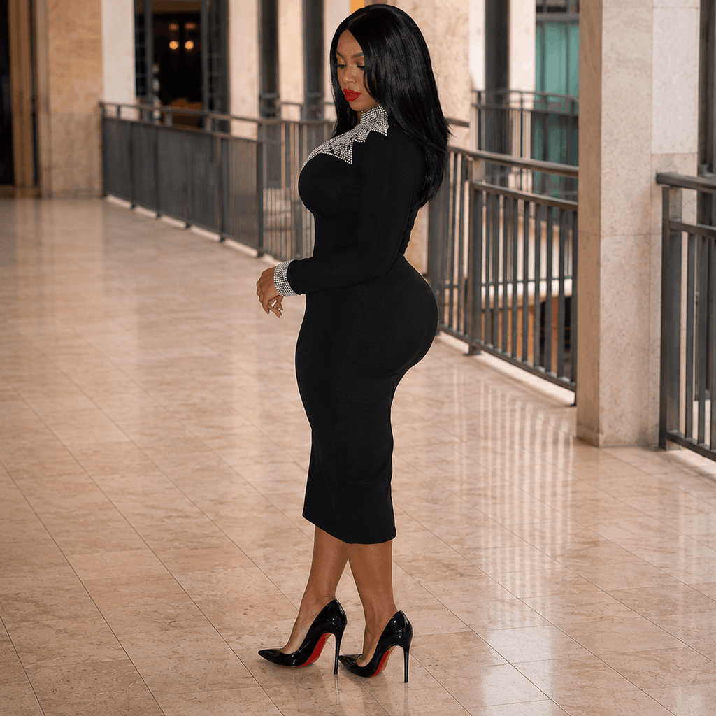 Women’s Stone Classy Fitted Dress