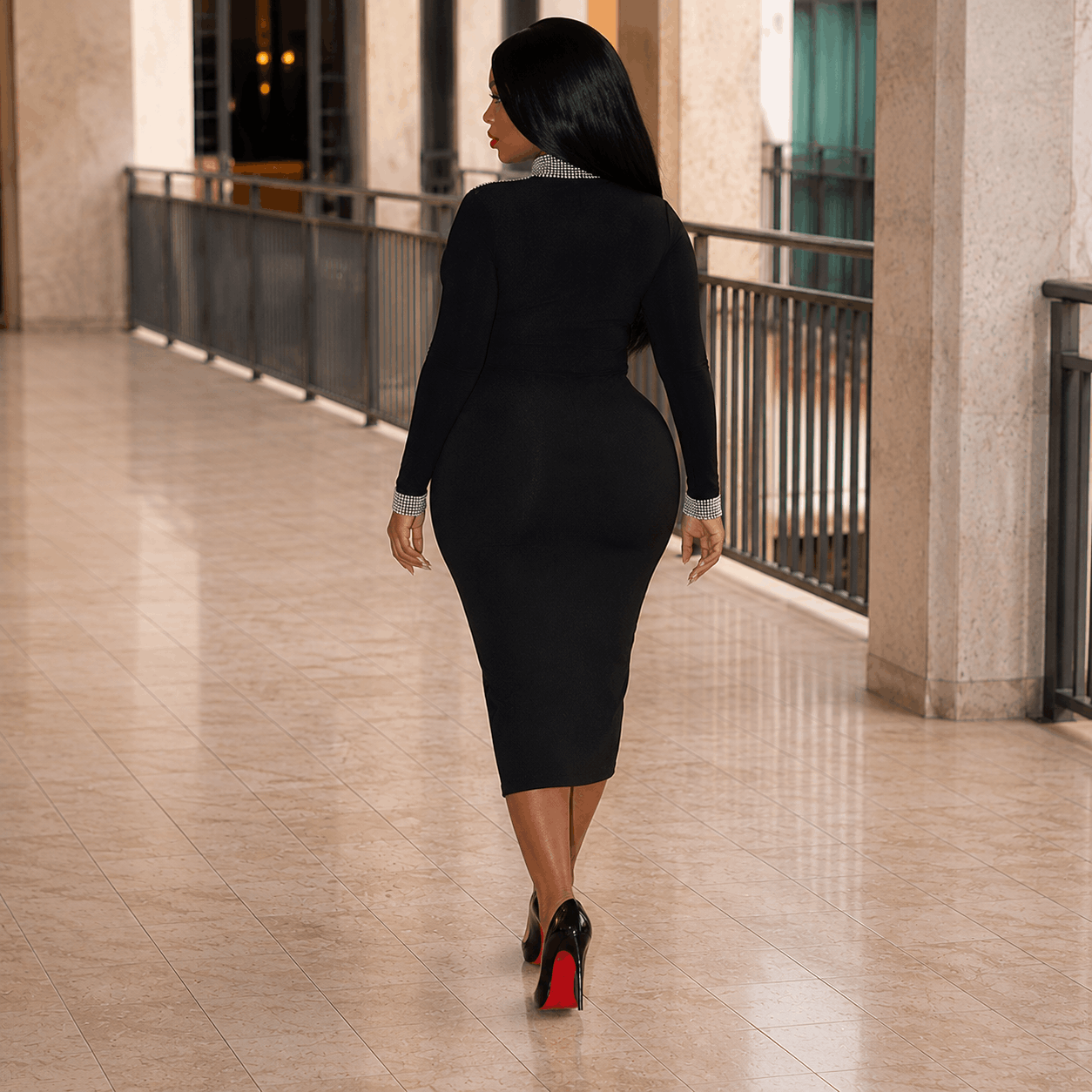 Women’s Stone Classy Fitted Dress