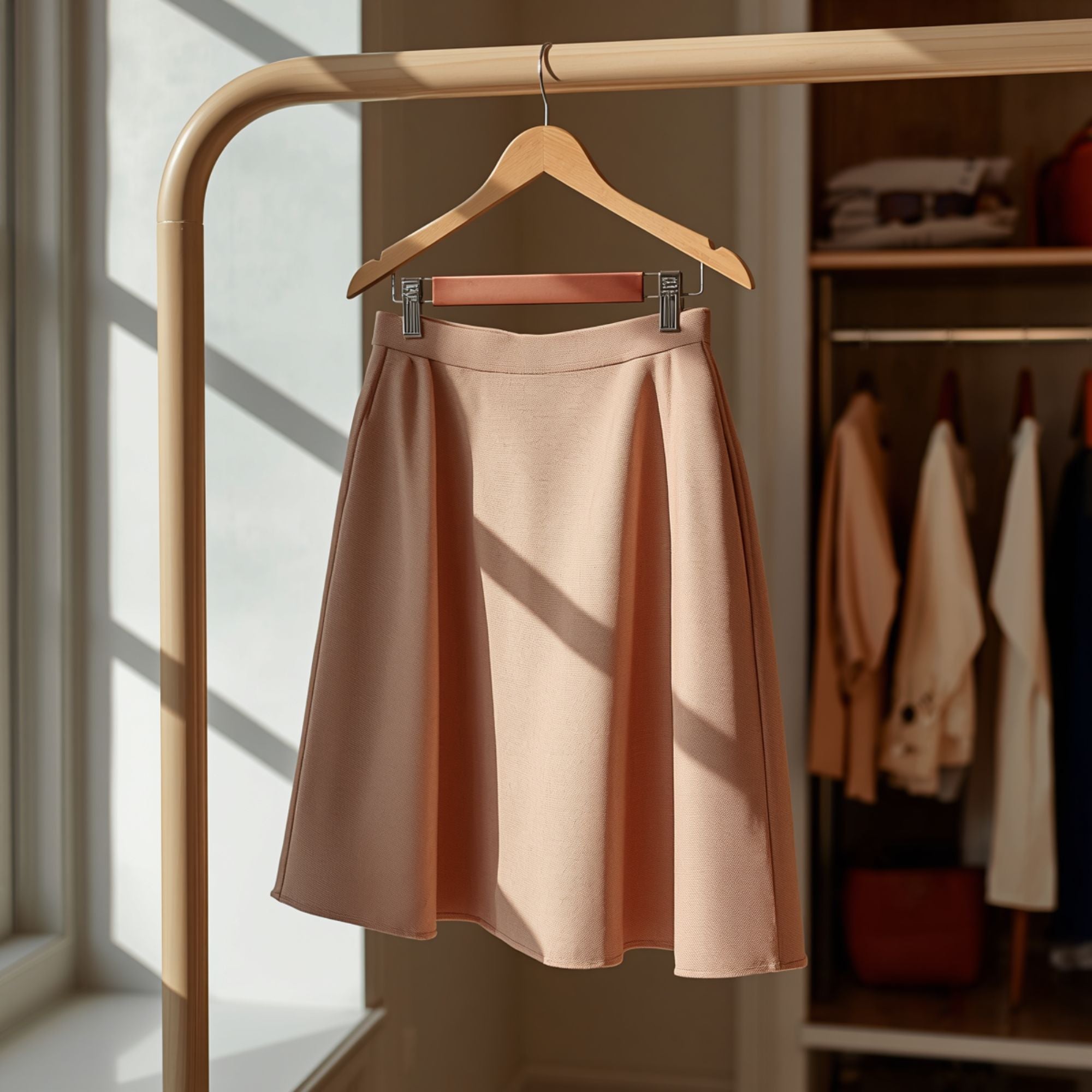 Women's Classic A-Line Midi Skirt