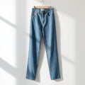 Women's Classic Straight Fit Light Wash Denim Jeans