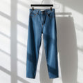 Women's Everyday Straight Leg High Waist Jeans – Light Blue
