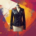 Women's Fashion Leather Moto Jacket