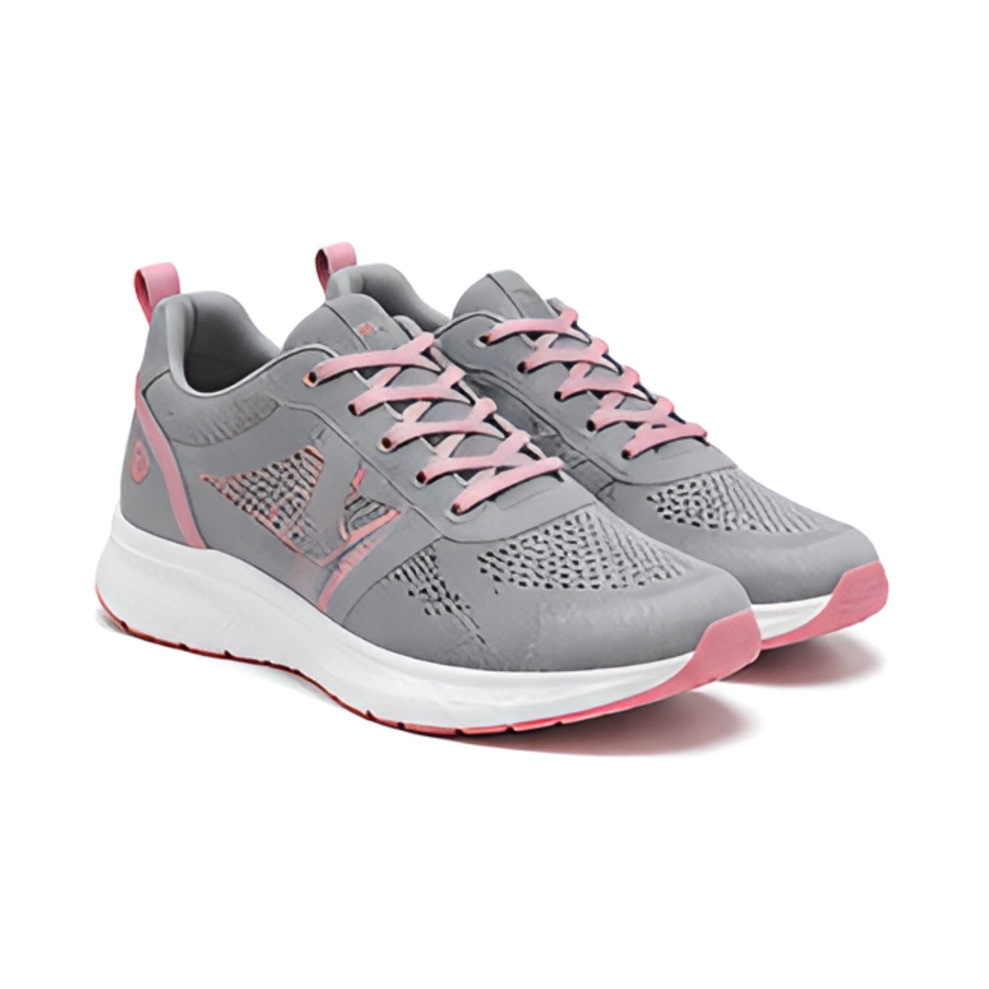 Women's Gray & Pink Performance Running Shoes