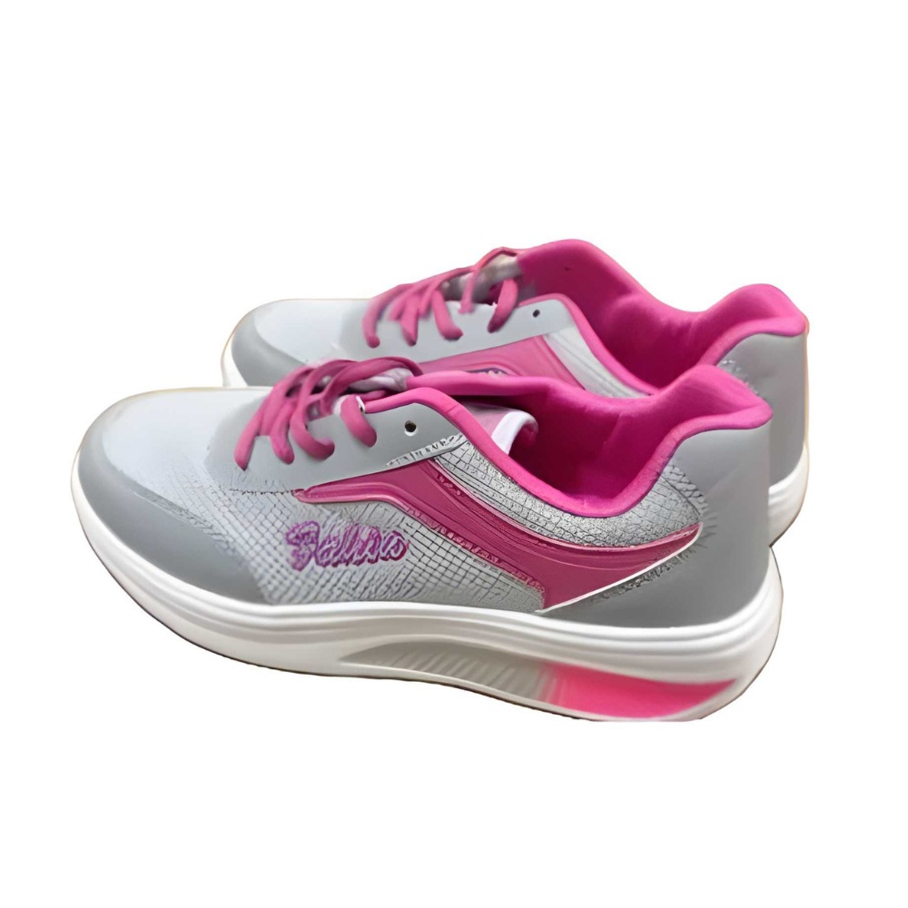 Women’s Mesh Fitness Sneakers – Breathable Lace-Up Sports Shoes