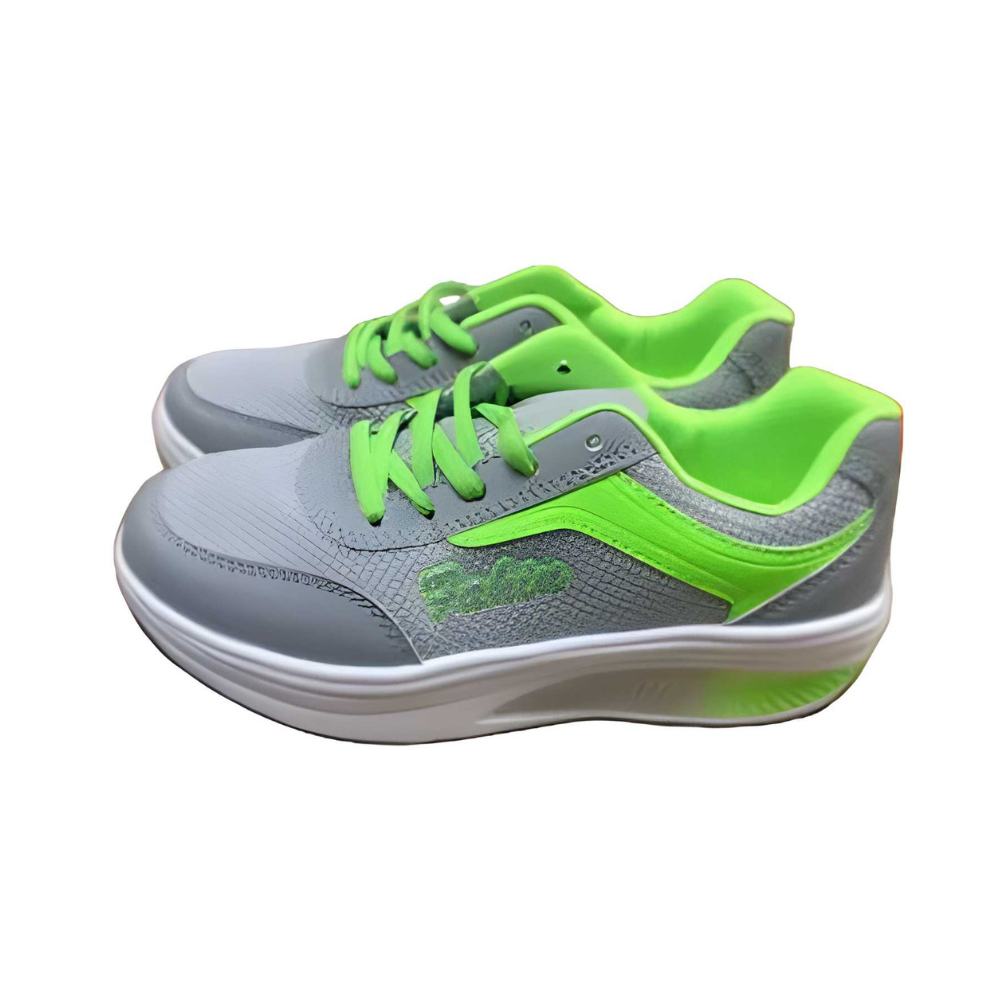 Women’s Mesh Fitness Sneakers – Breathable Lace-Up Sports Shoes