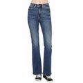 Blue jeans on a white background