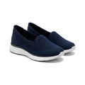 Women's Navy Slip-On Walking Shoes