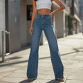 Women's Relaxed High Waist Wide Leg Jeans – Vintage Blue