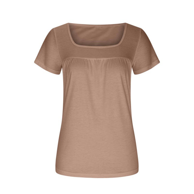 Brown t-shirt on a white background