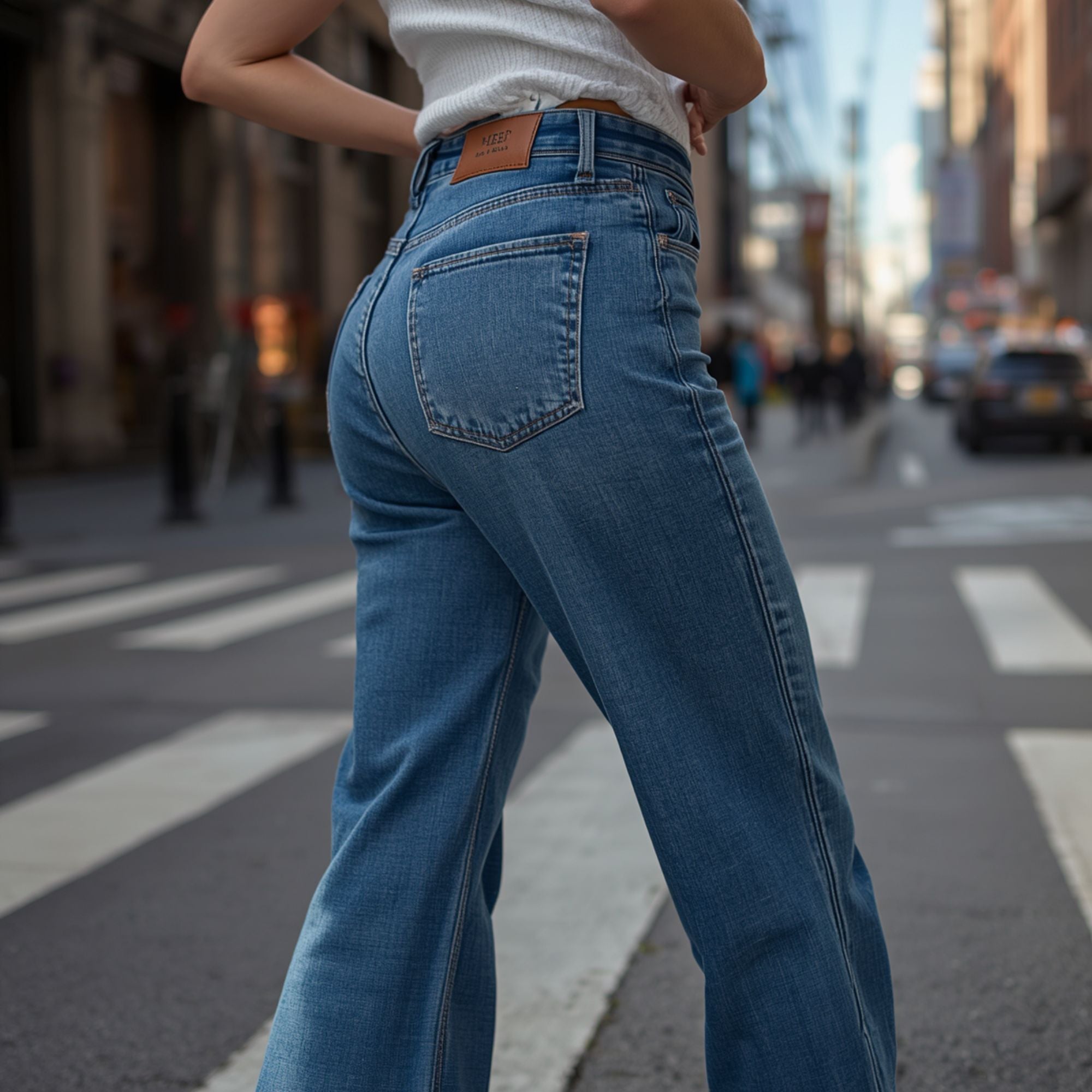 Women's Vintage High Rise Bootcut Denim Jeans