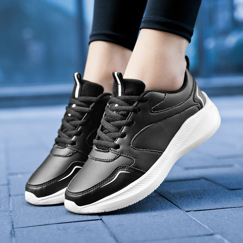 Women’s Waterproof Casual Sneakers – Lightweight Lace-Up Soft Sole Walking Shoes