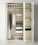 2026 IKEA Clóset con 3 puertas BRIMNES, blanco, 117x190 cm