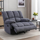 2026 Sillón mecedor sobredimensionado, sillón reclinable manual simple, sillón tapizado acolchonado, sillón mecedor para sala, asiento de teatro talla grande, gris