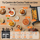 23L Freidora de Aire Familiar, Mini Horno Zona Cocción Única/Doble,Sep Temp