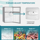 2026 Mini refrigerador EUHOMY de 3,2 pies cúbicos – Empotrable o independiente