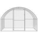 2026 Recinto para gallinas de acero galvanizado – Jaula exterior 3 x 4 x 2 m, recorrido libre, gallinero