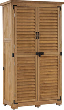 armario, 87X47X160 cm, madera, para el jardín, M MCombo