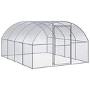 2026 Recinto para gallinas de acero galvanizado – Jaula exterior 3 x 4 x 2 m, recorrido libre, gallinero