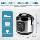 Aroma ARC-954SBD - Arrocera digital, acero inoxidable