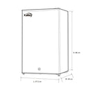 2026 Mini Bar Gris 47,2x86 cm de 93 Litros con Congelador
