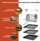 Aigostar Freidora Aire 12L con Sistema giratorio 1500W, Horno de Aire