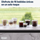 2026 De'Longhi Rivelia EXAM440.55.G, Cafetera Superautomática con LatteCrema Hot, Espumador de Leche Automático, Tamaño Compacto, 16 Recetas, Pantalla Táctil a Color, Gris