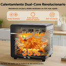 23L Freidora de Aire Familiar, Mini Horno Zona Cocción Única/Doble,Sep Temp