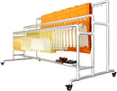 Percheros burro, 60 cm, 400 kg, Qcesorib, Perchero con Ruedas, Máx. Capacidad de Carga 400 kg, para Tienda de Ropa Lavandería Patio